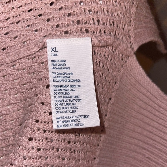 🩷American Eagle, dusty, pink oversized sweater. Size XL EUC🩷 - Picture 5 of 6